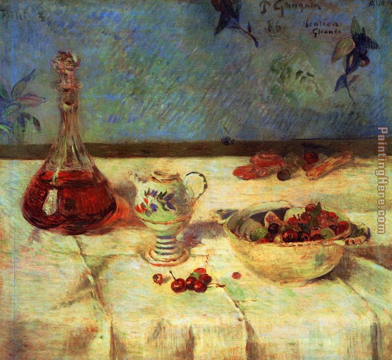Still Life with Cherries painting - Paul Gauguin Still Life with Cherries art painting